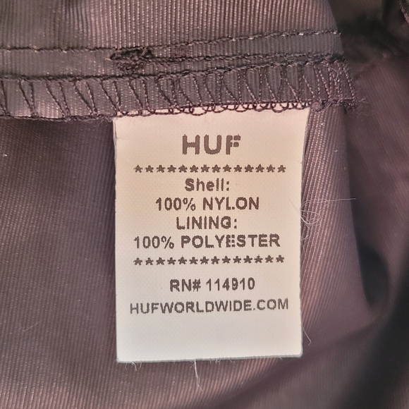 Huf Streetwear Half Zip Pullover Hooded Raincoat - Picture 7 of 8